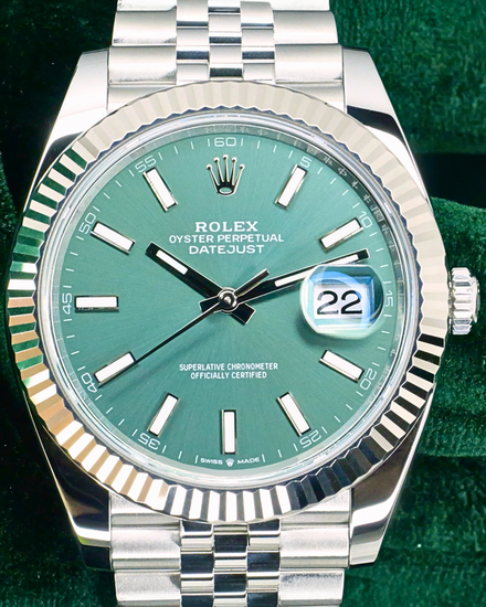 2025 Rolex Datejust 41MM Green Dial Jubilee Bracelet (126334)