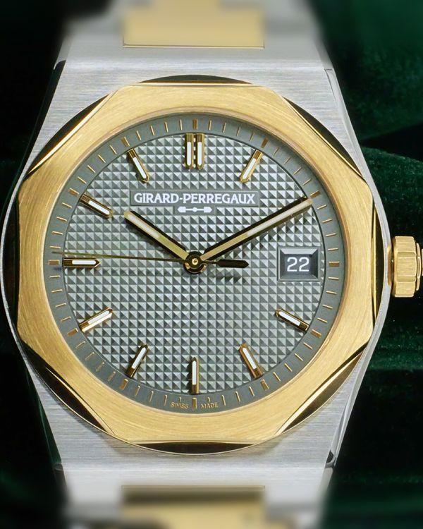 2026 Girard Perregaux Laureato Fifty 39MM Grey Dial Two-Tone Bracelet (81008-63-3412-1CM)