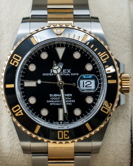 2022 Rolex Submariner Date 41MM Black Dial Two-Tone Oyster Bracelet (126613LN)