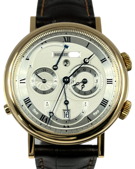 Breguet Classique Le Reveil Du Tsar Classique 39MM Silver Dial Leather Strap (5707BA/12/9V6)