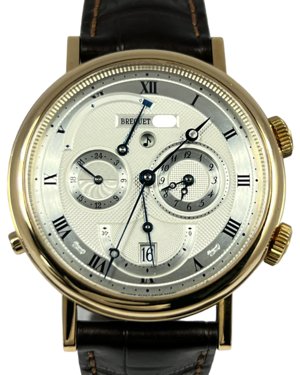 Breguet Classique Le Reveil Du Tsar Classique 39MM Silver Dial Leather Strap (5707BA/12/9V6)