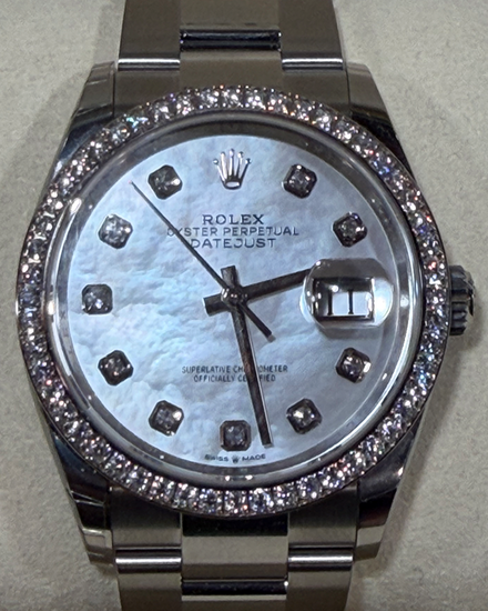 2026 Rolex Datejust 36MM Mother of Pearl Dial Oyster Bracelet (126284RBR)