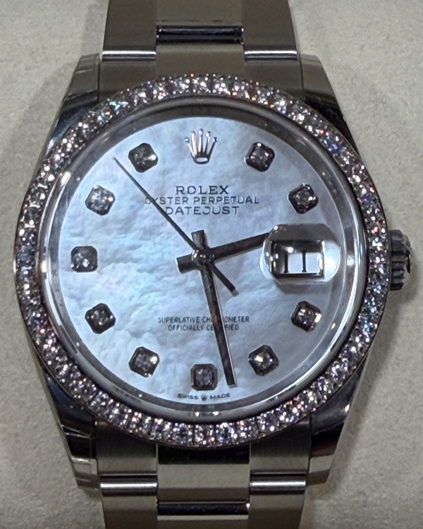 2026 Rolex Datejust 36MM Mother of Pearl Dial Oyster Bracelet (126284RBR)