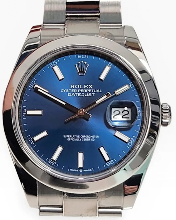 Rolex Datejust 41MM Blue Dial Oyster Bracelet (126300)