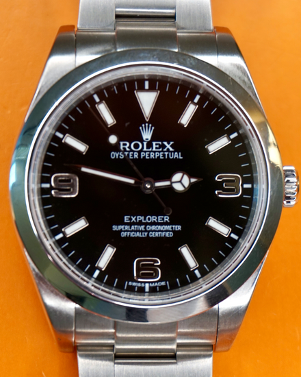 2012 Rolex Explorer 39MM Black Dial Oyster Bracelet (214270)