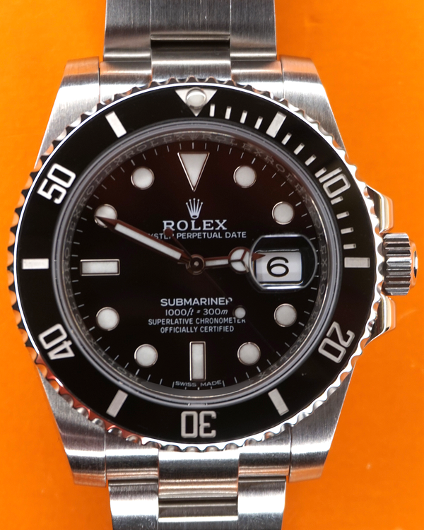 2014 Rolex Submariner Date 40MM Black Dial Oyster Bracelet (116610LN)