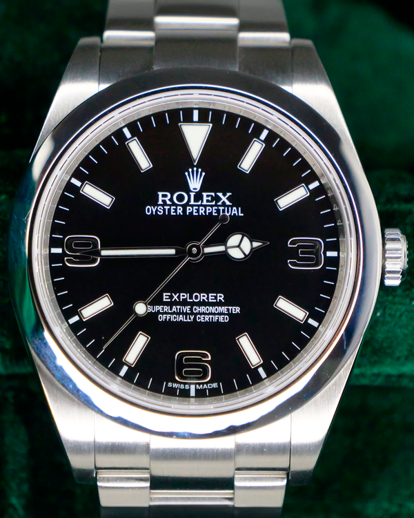 2013 Rolex Explorer 39MM Black Dial Oyster Bracelet (214270)