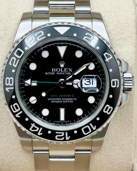 2007 Rolex GMT-Master II 40MM Black Dial Oyster Bracelet (116710LN)