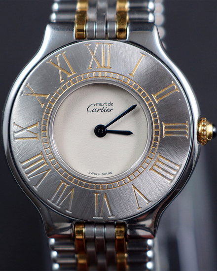 Cartier Must de Cartier 31MM Quartz Silver Dial Two-Tone Bracelet (1340)