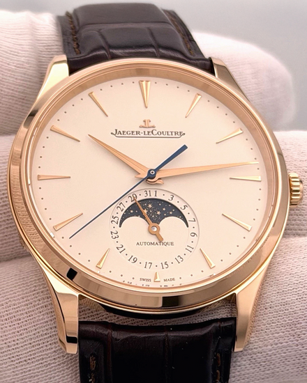 2023 Jaeger-LeCoultre Master Ultra Thin Moon 39MM Beige Dial Leather Strap (Q1362510)
