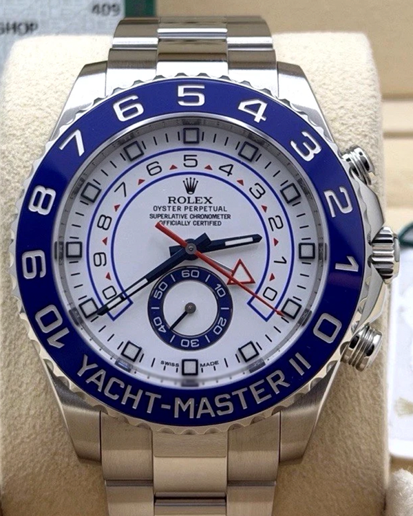 2017 Rolex Yacht-Master II 44MM White Dial Oyster Bracelet (116680)