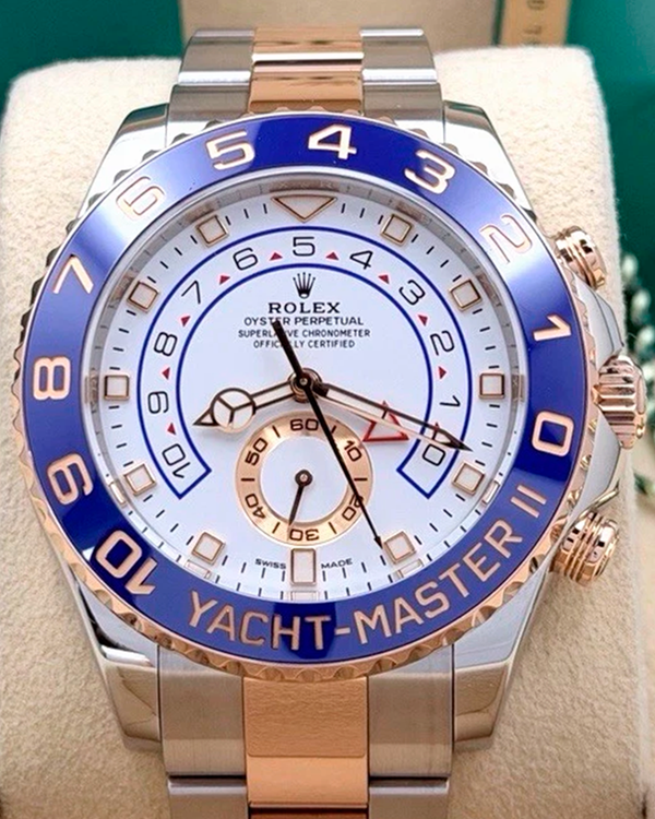 2017 Rolex Yacht-Master II 44MM White Dial Two-Tone Oyster Bracelet (116681)