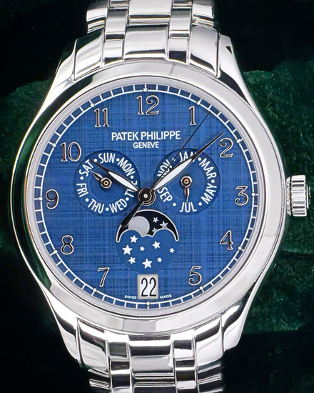 2021 Patek Philippe Annual Calendar 38MM Blue Dial Steel Bracelet (4947/1A-001)