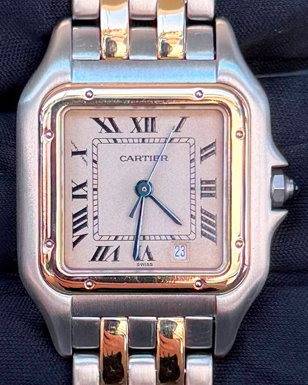 Cartier Panthère De Cartier 35MM White Dial Two-Tone Bracelet (183949)