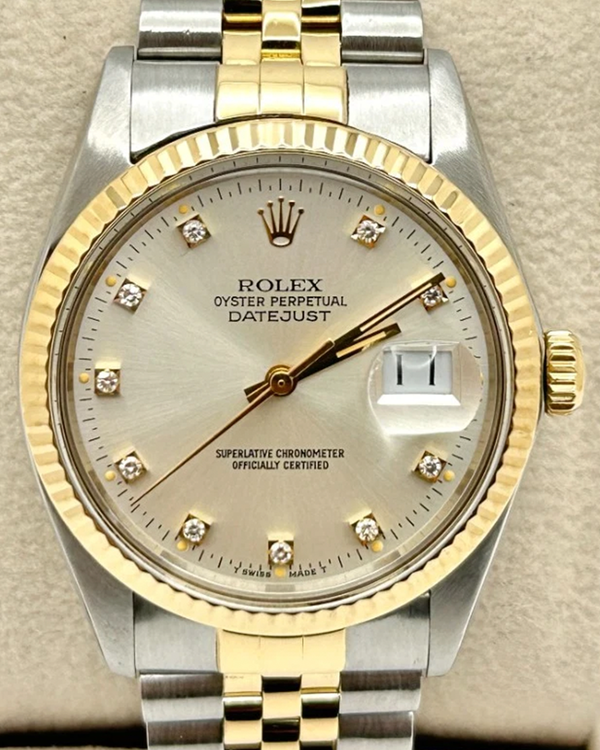 1986 (9.3 Mil. Serial) Rolex Datejust 36MM Silver Dial Two-Tone Jubilee Bracelet (16013)