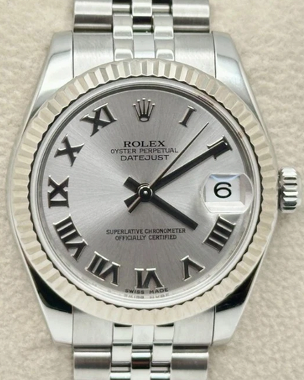 2014 Rolex Datejust 31MM Rhodium Dial Super Jubilee Bracelet (178274)