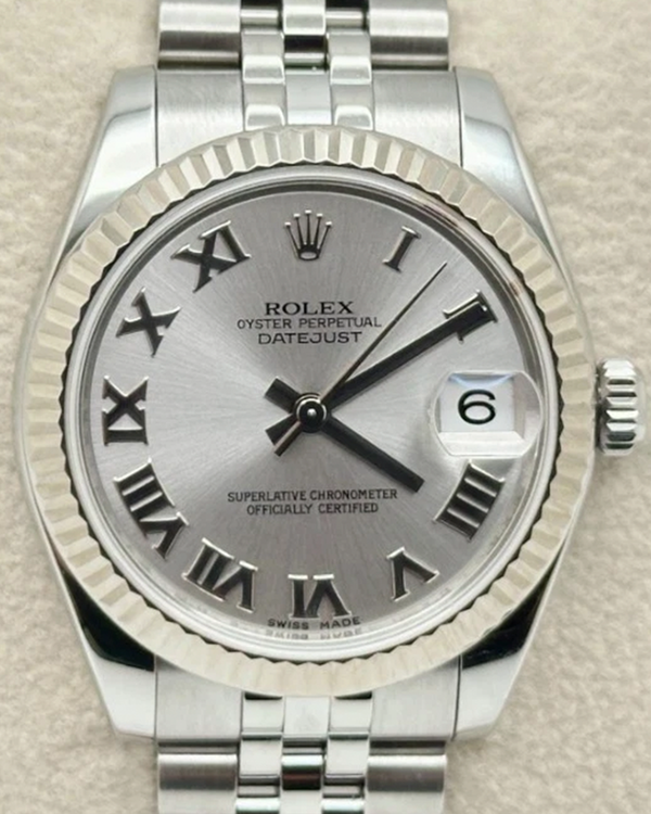 2014 Rolex Datejust 31MM Rhodium Dial Super Jubilee Bracelet (178274)