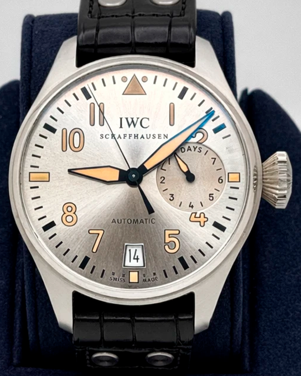 IWC Schaffhausen Pilot "Father" 46MM Silver Dial Leather Strap (IW500413)