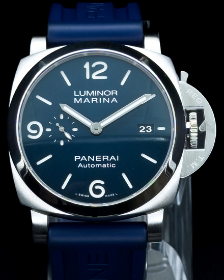 2022 Panerai Luminor Marina 44MM Blue Dial Rubber Strap (PAM01313)