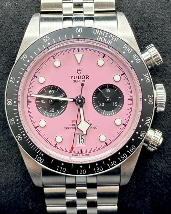 2024 Tudor Black Bay Chrono "Flamingo" 41MM Pink Dial Steel Bracelet (79360N)