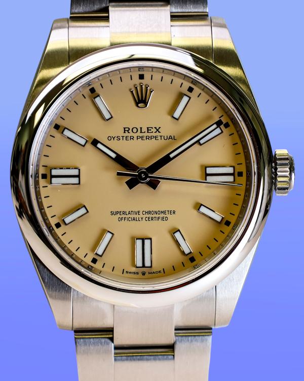 2026 Rolex Oyster Perpetual 41MM Beige Dial Oyster Bracelet (134300)