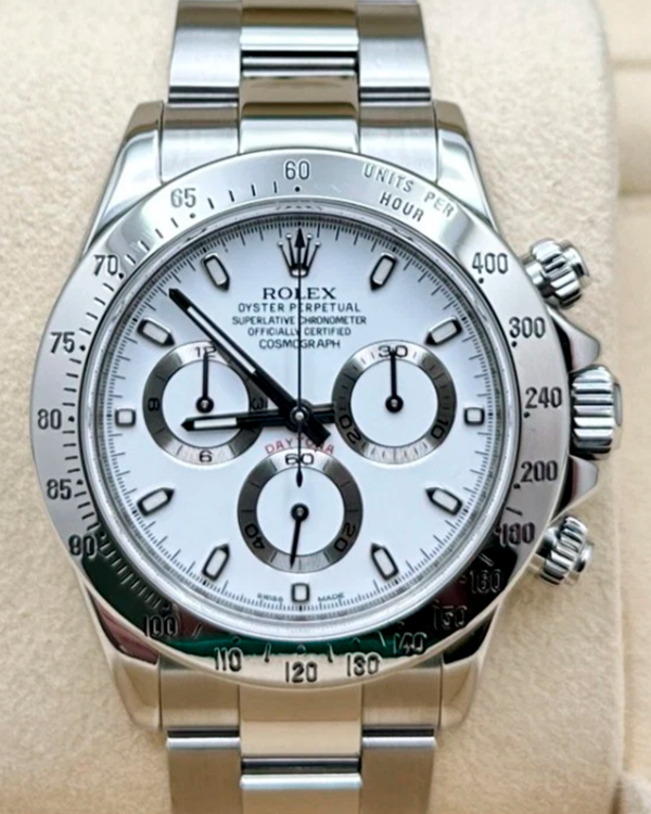 Rolex Cosmograph Daytona 40MM White Dial Oyster Bracelet (116520)