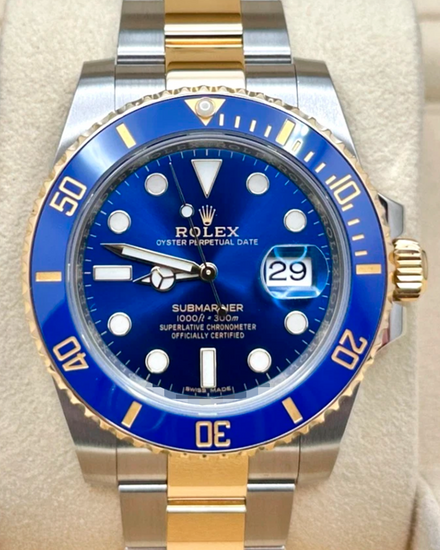 2016 Rolex Submariner Date "Bluesy" 40MM Blue Dial Two-Tone Oyster Bracelet (116613LB)