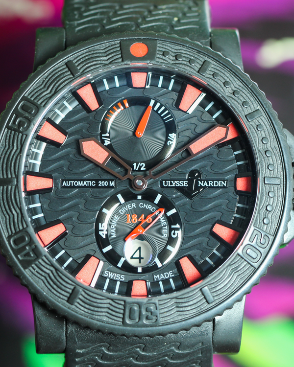 2014 Ulysse Nardin Diver Marine Black Sea Diver L.E. 45.8MM Black Dial Rubber Strap (263-92-3C)