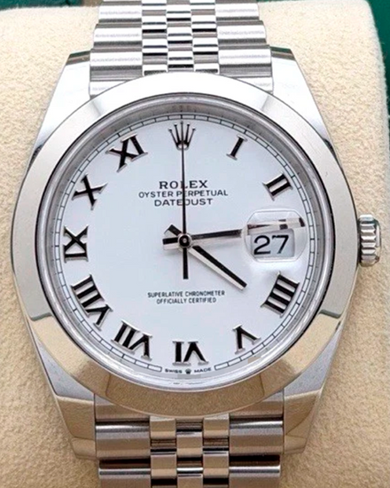 2025 Rolex Datejust 41MM White Dial Jubilee Bracelet (126300)