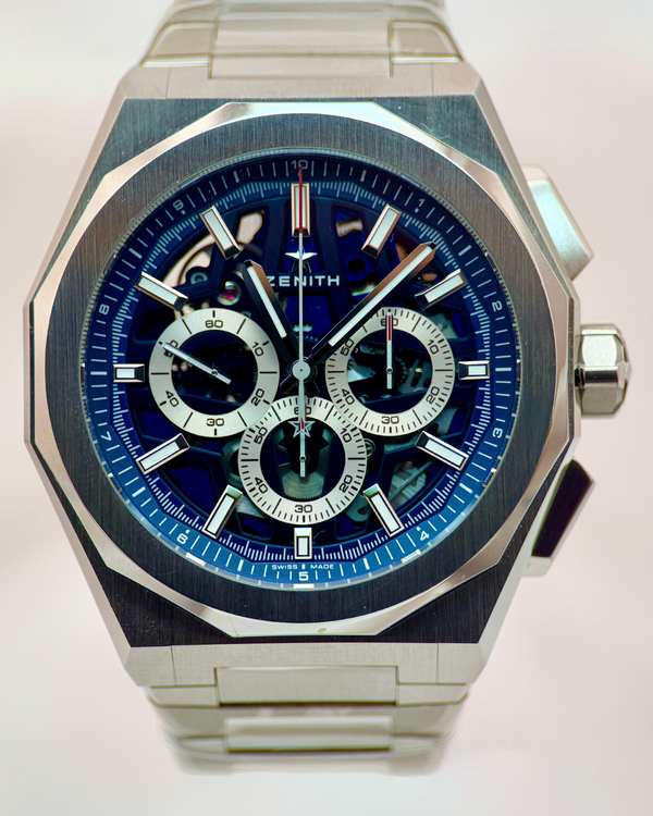 2025 Zenith Defy Skyline Chronograph 42MM Skeleton Dial Steel Bracelet (03.9500.3600/79.I001)