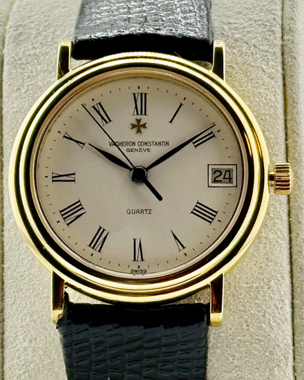 Vacheron Constantin Classique 33MM Quartz White Dial Aftermarket Leather Strap (73005)