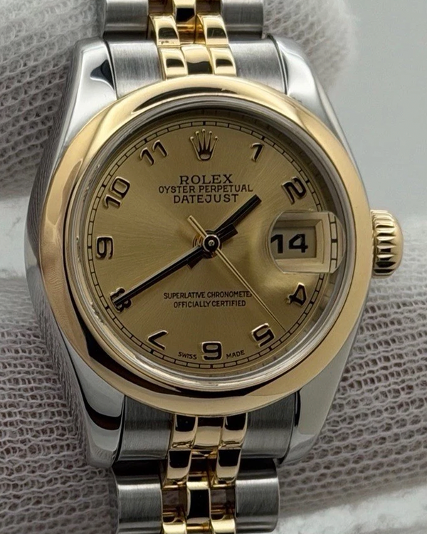 2006 Rolex Lady-Datejust 26MM Champagne Dial Two-Tone Bracelet (179163)