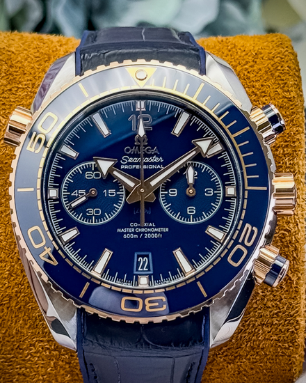 2024 Omega Seamaster Planet Ocean 45.5MM Blue Dial Leather Strap (215.23.46.51.03.001)