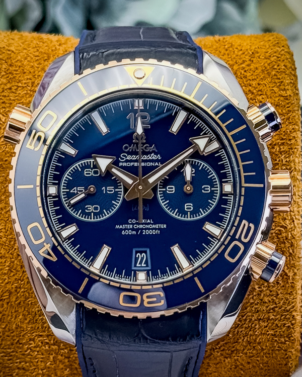 2024 Omega Seamaster Planet Ocean 45.5MM Blue Dial Leather Strap (215.23.46.51.03.001)