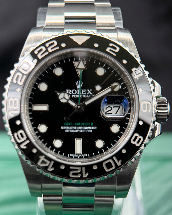 2016 Rolex GMT-Master II 40MM Black Dial Oyster Bracelet (116710LN)