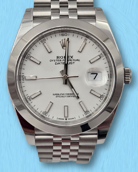 No Reserve - 2026 Rolex Datejust 41MM White Dial Jubilee Bracelet