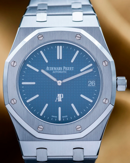 Audemars Piguet Royal Oak "Jumbo" 39MM Blue Dial Steel Bracelet (15202ST.OO.1240ST.01)