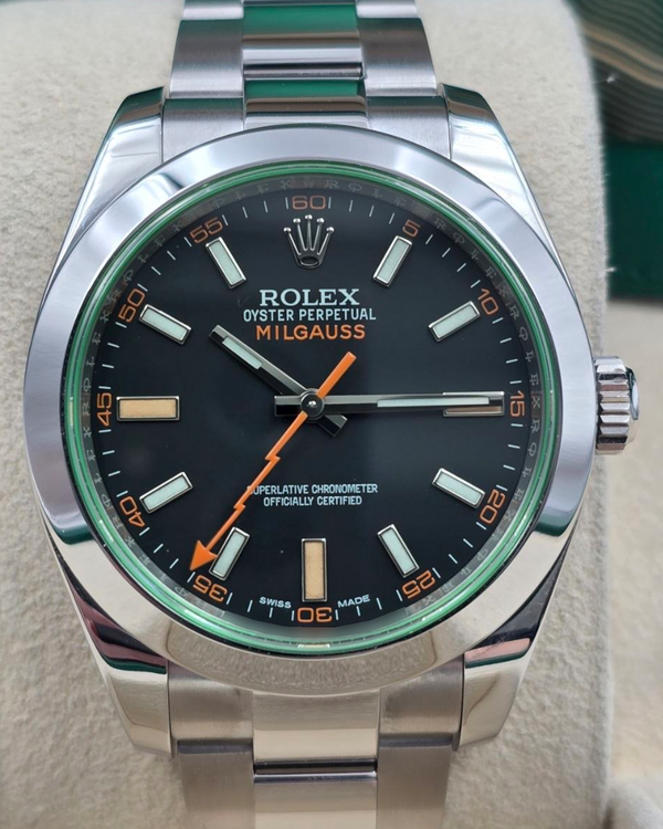 2020 Rolex Milgauss 40MM Black Dial Oyster Bracelet (116400GV)