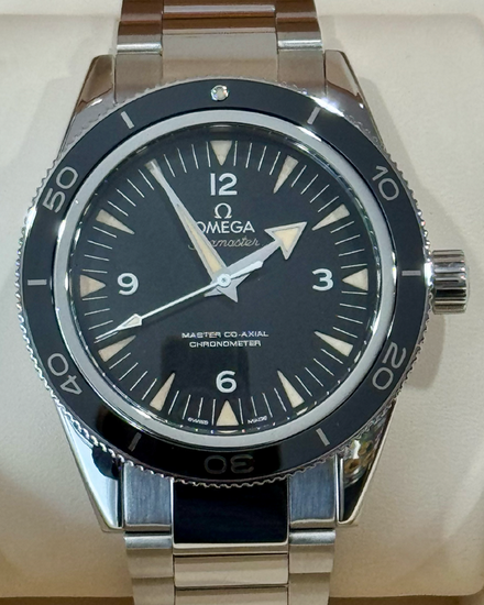 2017 Omega Seamaster 300 41MM Black Dial Steel Bracelet (233.30.41.21.01.001)