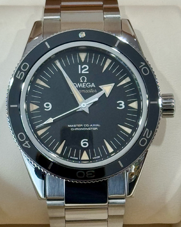 2017 Omega Seamaster 300 41MM Black Dial Steel Bracelet (233.30.41.21.01.001)