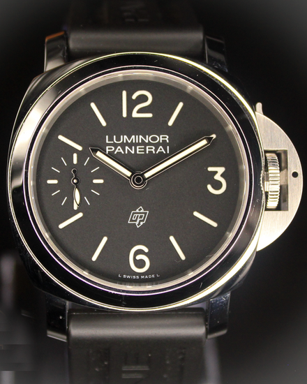 2022 Panerai Luminor Base Logo 44MM Black Dial Rubber Strap (PAM01084)