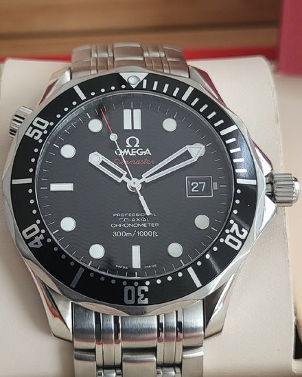 2016 Omega Seamaster Diver 300M 41MM Black Dial Steel Bracelet (212.30.41.20.01.002)