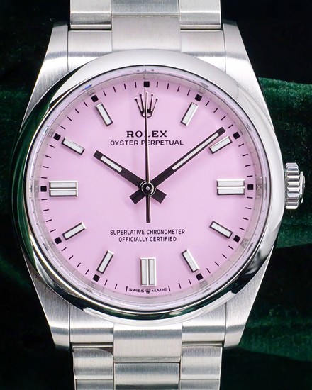 2025 Rolex Oyster Perpetual 36MM Pink "Candy" Dial Oyster Bracelet (126000)