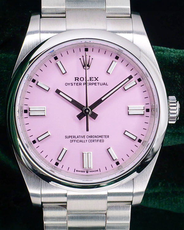 2025 Rolex Oyster Perpetual 36MM Pink "Candy" Dial Oyster Bracelet (126000)