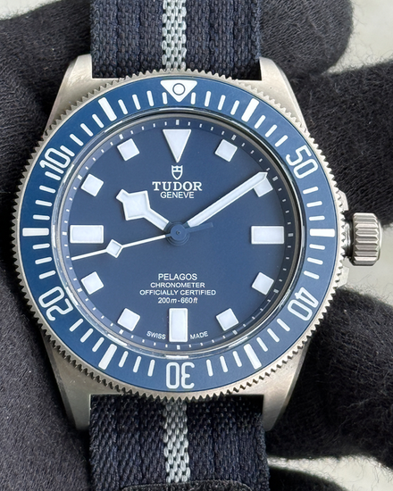2023 Tudor Pelagos FXD "Marine Nationale 23" Edition 42MM Blue Dial Textile Strap (25707B/23)