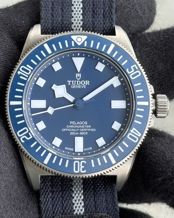 2023 Tudor Pelagos FXD "Marine Nationale 23" Edition 42MM Blue Dial Textile Strap (25707B/23)