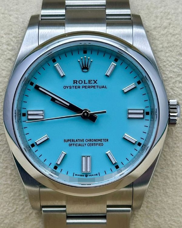 2026 Rolex Oyster Perpetual 36MM Turquoise Dial Oyster Bracelet (126000)