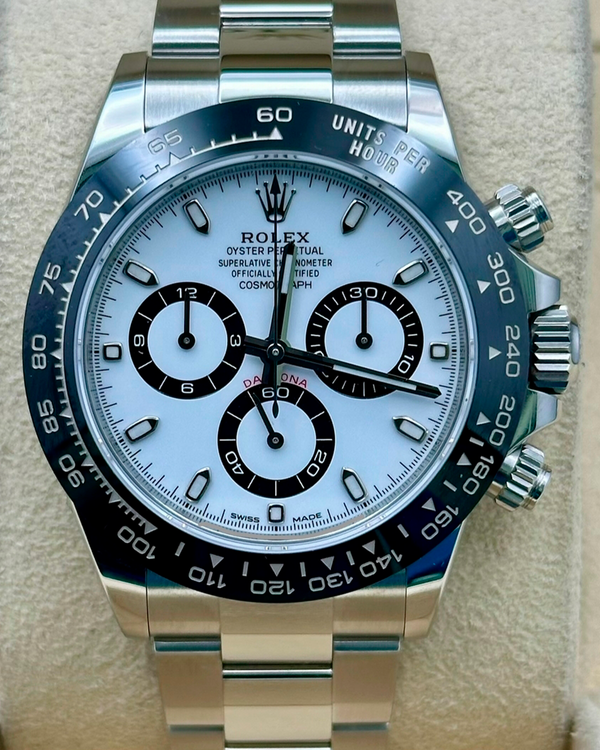 2023 Rolex Cosmograph Daytona "Panda" 40MM White Dial Oyster Bracelet (116500LN)