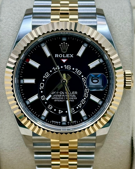 2024 Rolex Sky-Dweller 42MM Black Dial Two-Tone Jubilee Bracelet (336933)