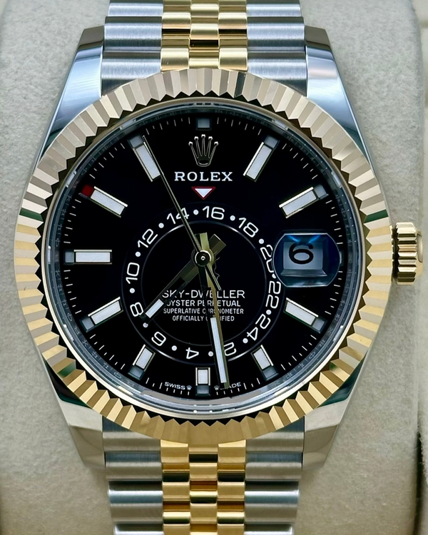 2024 Rolex Sky-Dweller 42MM Black Dial Two-Tone Jubilee Bracelet (336933)